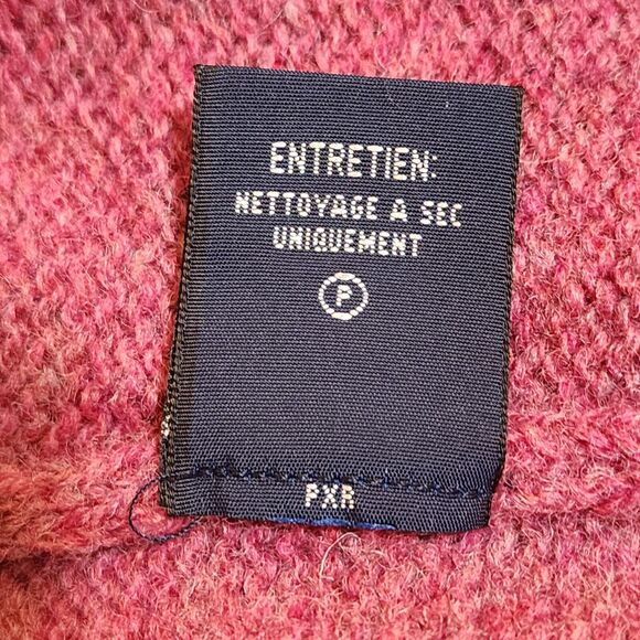 Ralph Lauren Made in Scotland Womens Wool Sweater Magenta Pullover Jumper Sz S/P - Picture 9 of 10